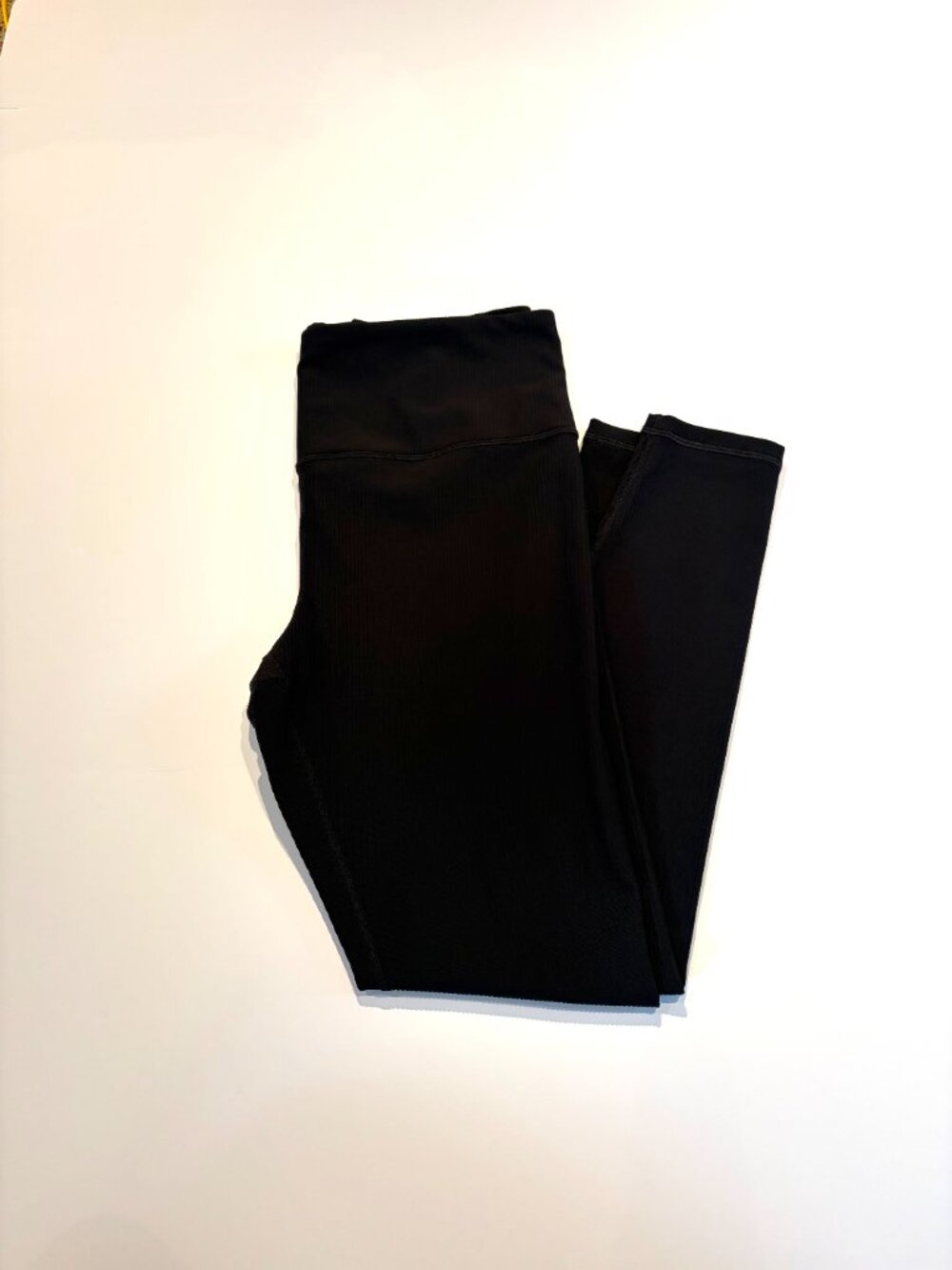 Athleta Elation Rib Tight Leggings — Black, Size L